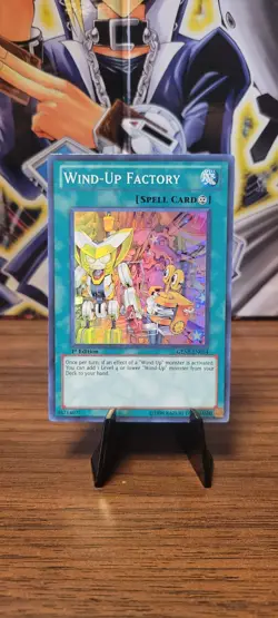 Yu-Gi-Oh! Wind-Up Factory 1st Edition GENF-EN054 Super Rare Near Mint NM - Image 1