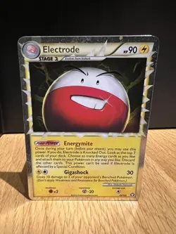 Electrode HGSS Triumphant 93/102 Near Mint Prime Rare Holo Pokemon Card 2010 - Image 1