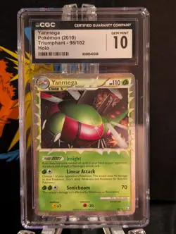 Pokemon CGC 10 Yanmega Prime Triumphant Holo Ultra Rare 98 Gem Mint - Image 1