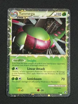 Yanmega 98/102 PRIME Pokemon Card HGSS Triumphant Holo Rare - Image 1