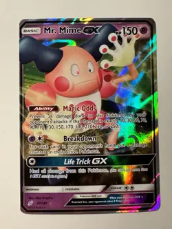 Mr. Mime GX 67/181 Near Mint Team Up Full Art Ultra Rare Holo Pokemon TCG - Image 1