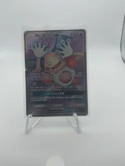 Pokemon TCG Mr. Mime GX S&M: Celestial Storm 156/168 Full Art Holo Foil Rare - Image 1