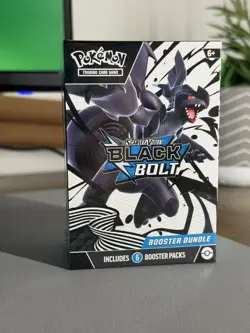 Pokemon TCG Scarlet & Violet Black Bolt 6 Booster Pack Bundle Factory Sealed - Image 1