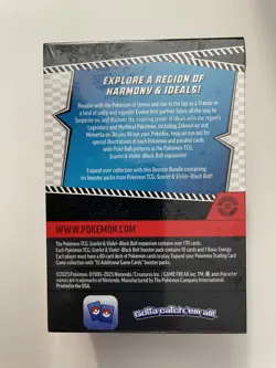Pokemon TCG Scarlet & Violet Black Bolt 6 Booster Pack Bundle Factory Sealed - Image 2