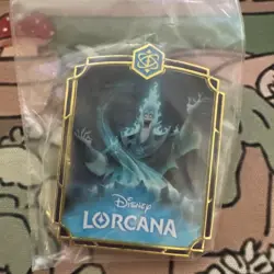 Disney Lorcana Hades Infernal Schemer Pin Badge Organized Play League Promo - Image 2