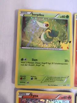 POKEMON MCDONALDS 25TH ANNIVERSARY-HOLO 4 CARD SET Card Collection Bundle German - Image 2
