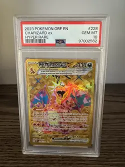 Charizard ex #228 Pokemon TCG Obsidian Flames Hyper Rare PSA 10 - Image 1