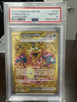 Charizard ex 228/197 Pokemon TCG Obsidian Flames Holo Hyper Rare PSA 10 GEM MT - Image 1
