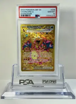 Pokemon TCG Charizard EX 228/197 Obsidian Flames Hyper Rare Gold GEM MINT PSA 10 - Image 1