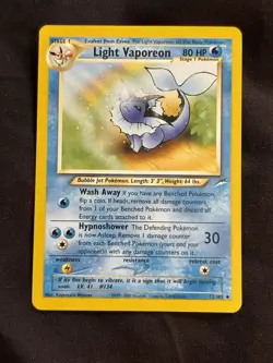 Light Vaporeon 52/105 Uncommon Neo Destiny Unlimited Pokemon TCG NM/VLP - Image 1