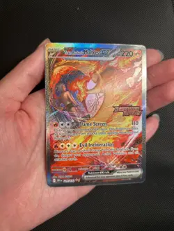 Pokemon TCG Team Rockets Moltres EX Destined Rivals Card 229/182 SIR Stamped - Image 2