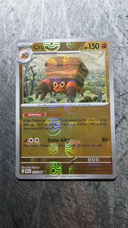 Crustle #052/086 MasterBall Pattern SV: Black Bolt Pokemon Card TCG - Image 1