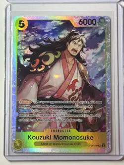 Kouzuki Momonosuke OP14-107 Azure Sea’s Seven 4 Foil Card Play Set Lot One Piece - Image 4