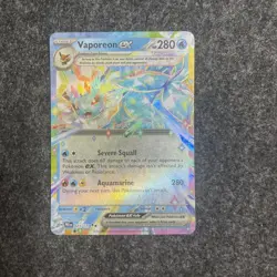 Pokemon TCG Vaporeon EX Prismatic Evolutions Card 23/131 NM Condition - Image 1