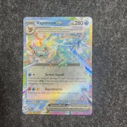 Pokemon TCG Vaporeon EX Prismatic Evolutions Card 23/131 NM Condition - Image 2