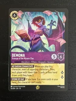 Lorcana Demona - Legendary Scourge of the Wyvern Clan 55/204 Non Foil Card - Image 1