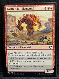 MTG, Earth-Cult Elemental, Adventures In The Forgotten Realms 141/281 Common - Image 1