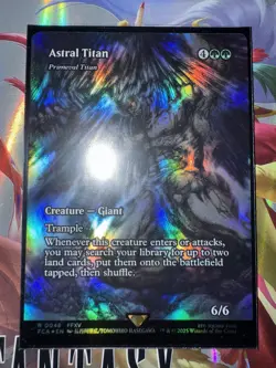Astral Titan - Primeval Titan *FOIL* (Showcase) - MtG Final Fantasy 0048 - Image 1