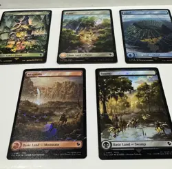 Plains Swamp Island Mountain Forest (Chocobo Track Foil) Set MTG Final Fantasy - Image 1
