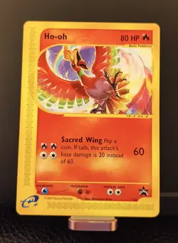2002 Pokemon - Ho-oh #52 WOTC Black Star Promo - Image 1
