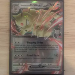 Pokemon Team Rocket's Persian ex 218 Sv: Scarlet & Violet Promo Holo EX 260HP - Image 1