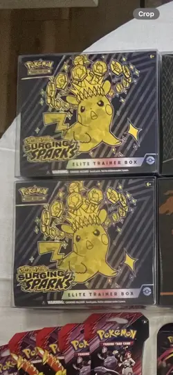 Pokemon Scarlet & Violet Surging Sparks Elite Trainer Box Lot of 2 Pikachu - Image 2