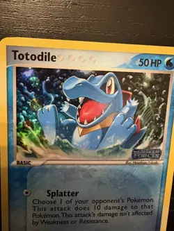 Totodile 78/115 Unseen Forces Reverse Holo LP Pokemon Card - Image 3
