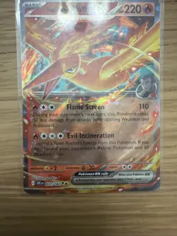 Pokemon Team Rocket's Moltres ex 031/182 Destined Rivals Holo Rare No Reserve - Image 3