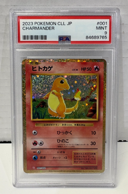 2023 Pokemon CLL Japanese Charmander Holo 001/032 PSA 9 - Image 1