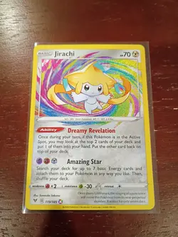 Pokemon TCG Jirachi 119/185 SWSH04: Vivid Voltage Amazing Rare Near Mint - Image 1