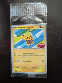Pikachu Berkemeja Batik 190/SV-P - Sealed Indonesia Promo Pokemon TCG NM - Image 3