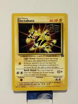 Pokemon TCG Electabuzz Black Star Promo 2 Movie Promo WOTC Vintage MP - Image 1