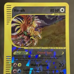 2003 Pokemon Skyridge HO-OH 11/12 OVERSIZED JUMBO BOX TOPPER #11 - LP/NM - Image 2