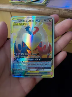 PSA 1 Latias & Latios GX 170/181 Sun & Moon Tag Team Up Alt Card 'B' TCGKITTEN - Image 1