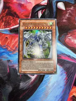 Yugioh! Stardust Dragon/Assault Mode DPCT-EN003 Ultra Rare Limited Light Play - Image 1