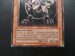 Yugioh - Horus the Black Flame Dragon LV4 SOD-EN006 Ultimate Rare 1st Edition - Image 3