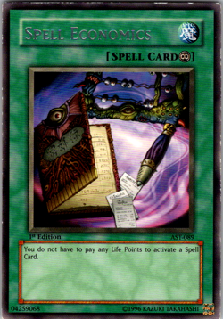 Yugioh! Spell Economics Ast-089 1st Edition Rare - Image 1