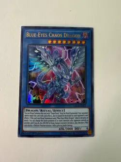 Yugioh - Blue-Eyes Chaos Dragon - Ultra Rare - 1st Edition - LED3-EN001 - NM - Image 1