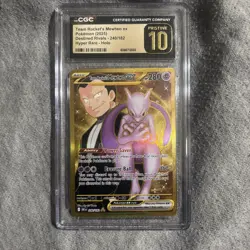 Pokemon Team Rocket's Mewtwo ex Destined Rivals Hyper Rare #240 CGC 10 Pristine - Image 1