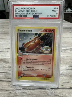Pokemon PSA 9 MINT Charmeleon 99/97 State Championships Holofoil 2003 E Reader - Image 1
