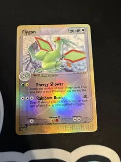 2003 Pokemon FLYGON 4/97 Ex Dragon Set REVERSE HOLO Foil Rare Card e-Reader - Image 1