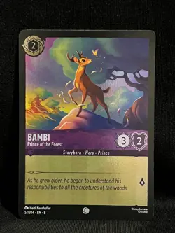 Bambi Prince of the Forest 57/204 Common Foil Holo Disney Lorcana TCG - Image 1