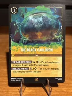 Disney Lorcana Whispers In The Well The Black Cauldron 32/204 Legendary Item - Image 1
