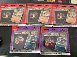 Lot Of 5 Pokemon TCG Ascended Heroes Tech Sticker Collection - Image 1