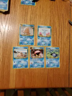 Pokemon TCG B Card Lot of 5 Japanese Water Pokemon Card In NM Condition - Image 1