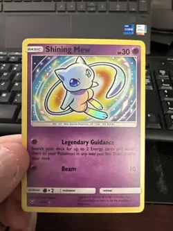 Pokemon Shining Mew 40/73 Shining Legends Holo Rare Card Near Mint Condition - Image 1