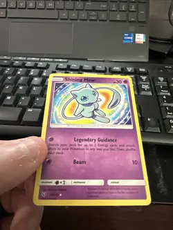 Pokemon Shining Mew 40/73 Shining Legends Holo Rare Card Near Mint Condition - Image 2