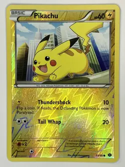 Pikachu NM Next Destinies 39/99 Pokemon TCG Reverse Holo NM & Regular LP - Image 2