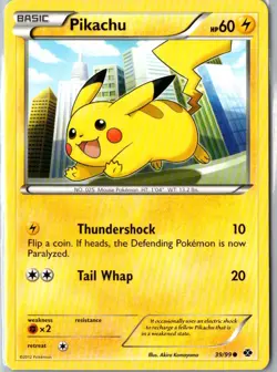 PIKACHU 39/99 COMMON NEXT DESTINIES POKEMON LP - Image 1