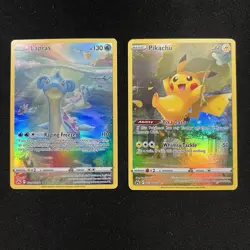 Pokemon Card Collection Lot Full Arts Sir Holos TCG Pikachu Lapras - Image 2